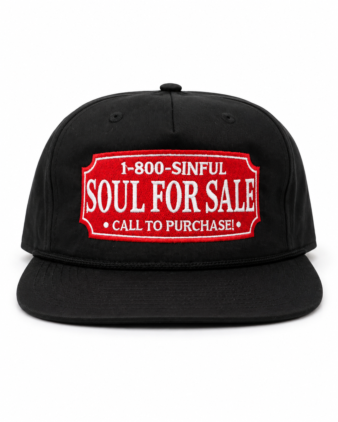Black 1-800-Sinful Hat